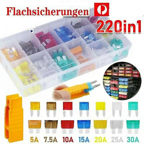 220 stück kfz sicherungen set - stück,