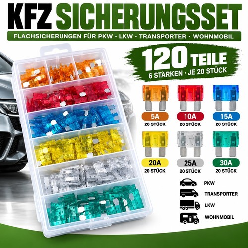 Sicherungen 120 stück kfz - 120,
