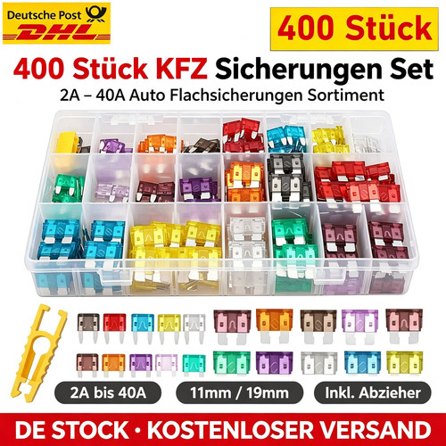 400 stück kfz sicherungen set - kfz,